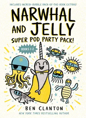 Narwal i galaretka: Super Pod Party Pack! (Książki 1 i 2 w miękkiej oprawie) - Narwhal and Jelly: Super Pod Party Pack! (Paperback Books 1 & 2)