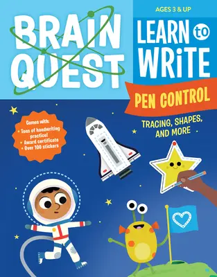 Brain Quest Naucz się pisać: Kontrola pióra, rysowanie po śladzie, kształty i nie tylko - Brain Quest Learn to Write: Pen Control, Tracing, Shapes, and More
