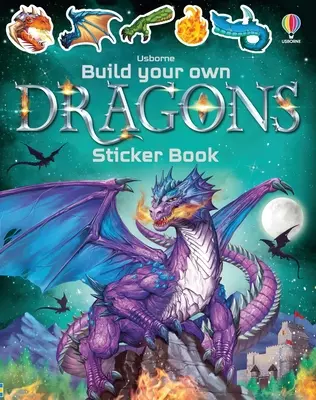 Zbuduj własną książkę z naklejkami o smokach - Build Your Own Dragons Sticker Book