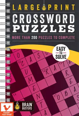 Large Print Crossword Puzzles Pink: Ponad 200 zagadek do rozwiązania - Large Print Crossword Puzzles Pink: Over 200 Puzzles to Complete