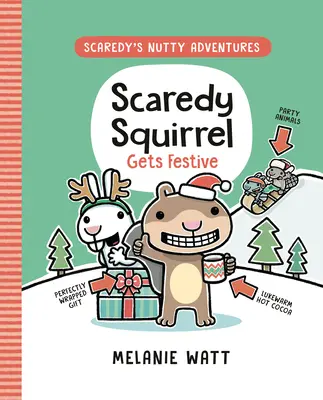 Strachliwy Wiewiór robi się świąteczny: (powieść graficzna) - Scaredy Squirrel Gets Festive: (A Graphic Novel)