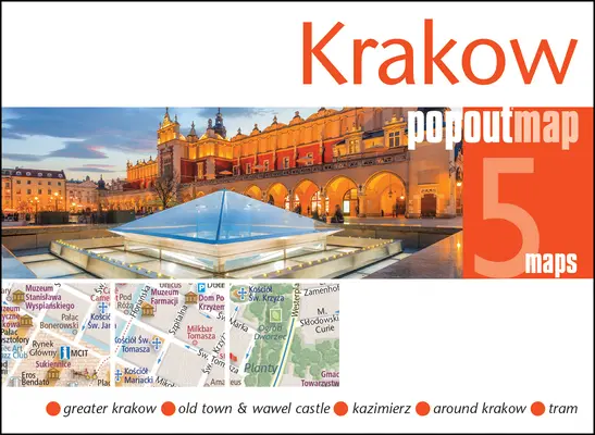 Mapa wyskakująca Krakowa - Krakow Popout Map