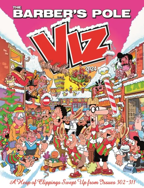 Viz Annual 2024: The Barber's Pole - sterta ścinków z numerów 302-311 - Viz Annual 2024: The Barber's Pole - A Heap of Clippings Swept Up from Issues 302-311