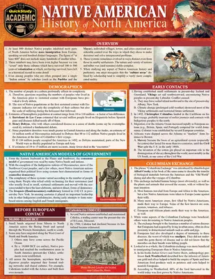 Historia rdzennych Amerykanów - Ameryka Północna: Quickstudy Lamninated Reference & Study Guide - Native American History - North America: Quickstudy Lamninated Reference & Study Guide