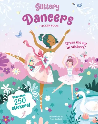 Książka z naklejkami z błyszczącymi tancerkami - Glittery Dancers Sticker Book