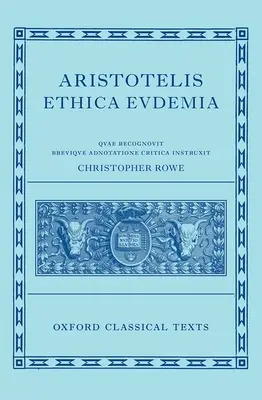 Etyka eudemejska Arystotelesa - Aristotle's Eudemian Ethics