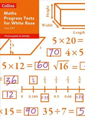 Collins Tests & Assessment - Rok 6/P7 Testy postępów w nauce matematyki dla White Rose - Collins Tests & Assessment - Year 6/P7 Maths Progress Tests for White Rose