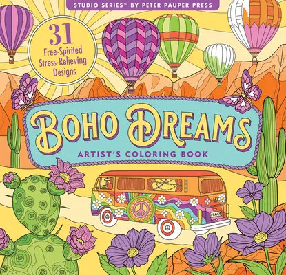 Kolorowanka dla dorosłych Boho Dreams - Boho Dreams Adult Coloring Book