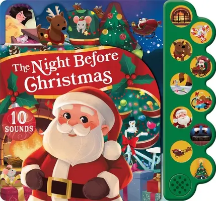 Noc przed Bożym Narodzeniem 10-przyciskowa książka dźwiękowa - The Night Before Christmas 10-Button Sound Book