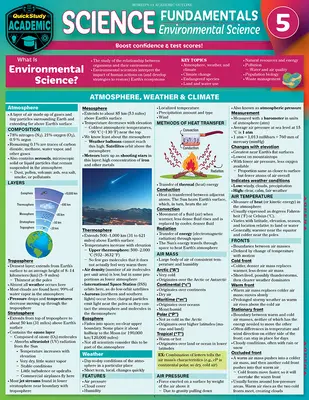 Science Fundamentals 5 - Nauka o środowisku: Laminowany przewodnik do szybkiej nauki i studiowania - Science Fundamentals 5 - Environmental Science: Quickstudy Laminated Reference & Study Guide