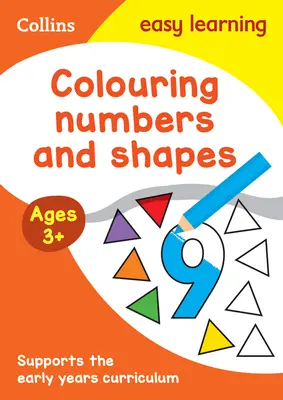 Collins Easy Learning Preschool - Kolorowanie liczb i kształtów Wczesne lata Wiek 3+ - Collins Easy Learning Preschool - Colouring Numbers and Shapes Early Years Age 3+