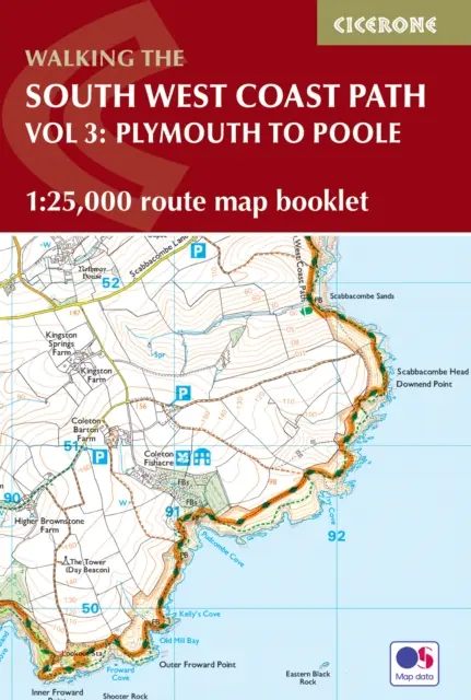 South West Coast Path Map Booklet - Vol 3: Plymouth to Poole - 1:25 000 OS Route Mapping - South West Coast Path Map Booklet - Vol 3: Plymouth to Poole - 1:25,000 OS Route Mapping