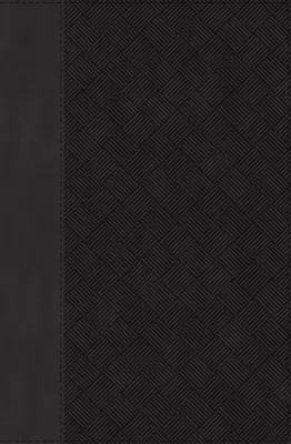 Niv, Thinline Bible, kompaktowa, skórzana miękka, czarna/szara, czerwona litera, wygodny druk - Niv, Thinline Bible, Compact, Leathersoft, Black/Gray, Red Letter, Comfort Print