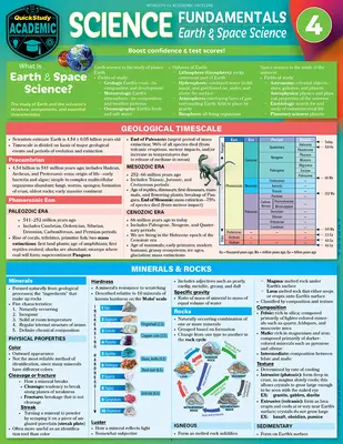 Science Fundamentals 4 - Ziemia i kosmos: Laminowany przewodnik do szybkiego studiowania i referencji - Science Fundamentals 4 - Earth & Space: Quickstudy Laminated Reference & Study Guide