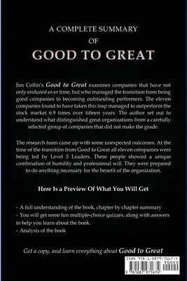 Podsumowanie Good to Great - Summary of Good to Great
