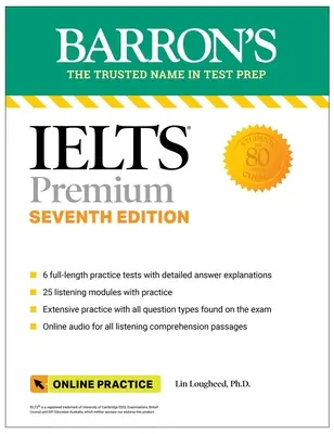 Ielts Premium: 6 testów praktycznych + kompleksowy przegląd + audio online, wydanie siódme - Ielts Premium: 6 Practice Tests + Comprehensive Review + Online Audio, Seventh Edition