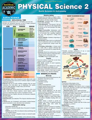 Physical Science 2 - Astronomy & Earth Science: Laminowany przewodnik do szybkiego studiowania i nauki - Physical Science 2 - Astronomy & Earth Science: Quickstudy Laminated Reference & Study Guide