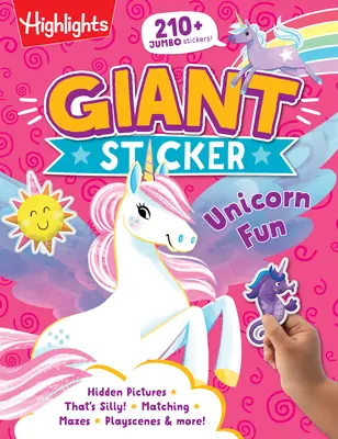 Gigantyczne naklejki z jednorożcami - Giant Sticker Unicorn Fun