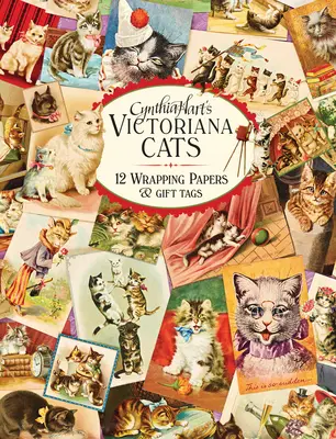 Cynthia Hart's Victoriana Cats: 12 papierów do pakowania i przywieszek do prezentów - Cynthia Hart's Victoriana Cats: 12 Wrapping Papers and Gift Tags