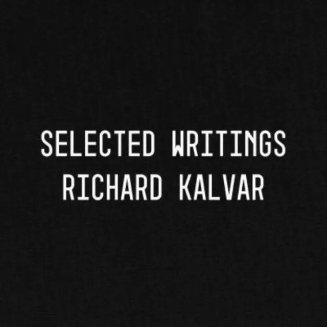 Richard Kalvar: Wybrane pisma - Richard Kalvar: Selected Writings