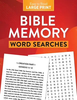 Pamięć biblijna: wyszukiwanie słów, duży druk - Bible Memory Word Searches Large Print