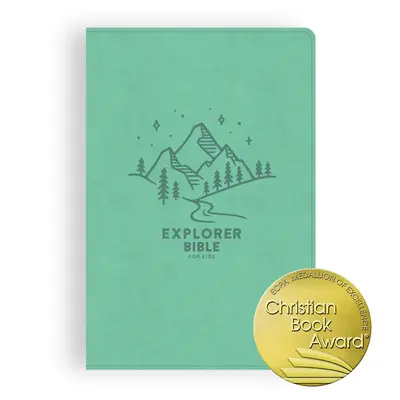 CSB Explorer Bible for Kids, Light Teal Mountains Leathertouch: Umieszczenie Słowa Bożego w środku Bożego świata - CSB Explorer Bible for Kids, Light Teal Mountains Leathertouch: Placing God's Word in the Middle of God's World