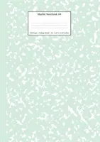 Marmurowy notatnik A4: miętowo-zielony notatnik szkolny - Marble Notebook A4: Mint Green College Ruled Journal