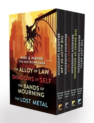 Wax and Wayne, the Mistborn Saga Boxed Set: Alloy of Law, Shadows of Self, Bands of Mourning i The Lost Metal - Wax and Wayne, the Mistborn Saga Boxed Set: Alloy of Law, Shadows of Self, Bands of Mourning, and the Lost Metal