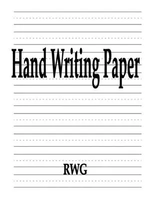 Papier do pisania odręcznego: 100 stron 8,5 x 11 - Hand Writing Paper: 100 Pages 8.5 X 11