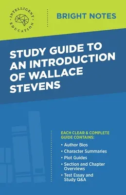 Przewodnik do wprowadzenia Wallace'a Stevensa - Study Guide to an Introduction of Wallace Stevens