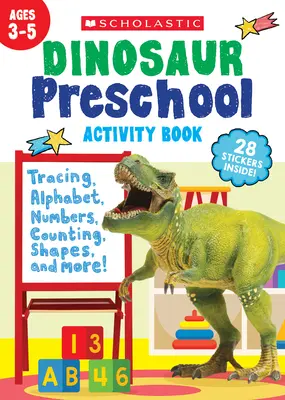 Zeszyt ćwiczeń dla przedszkolaków z dinozaurami - Dinosaur Preschool Activity Book