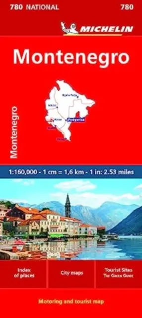 Czarnogóra mapa drogowa i turystyczna nr 780 - Montenegro Road and Tourist Map No 780