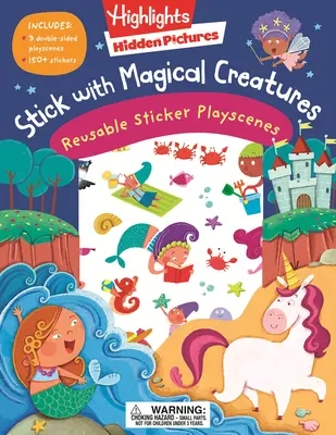 Naklejki wielokrotnego użytku z magicznymi stworzeniami - Stick with Magical Creatures Reusable Sticker Playscenes