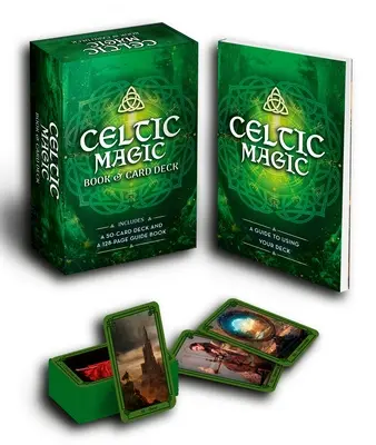Książka i talia kart magii celtyckiej: Zawiera talię 50 kart i 128-stronicowy przewodnik - Celtic Magic Book & Card Deck: Includes a 50-Card Deck and a 128-Page Guide Book