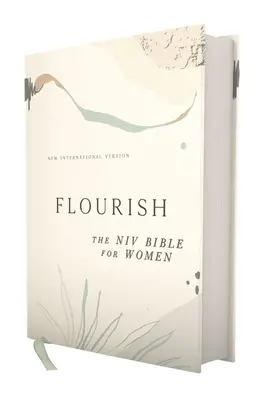 Flourish: Biblia NIV dla kobiet, twarda oprawa, kremowy, wygodny nadruk - Flourish: The NIV Bible for Women, Hardcover, Cream, Comfort Print