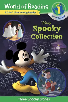 Świat Czytania: Disney's Spooky Collection 3-In-1 Listen-Along Reader-Level 1 Reader: 3 straszne historie z płytą CD! - World of Reading: Disney's Spooky Collection 3-In-1 Listen-Along Reader-Level 1 Reader: 3 Scary Stories with CD!