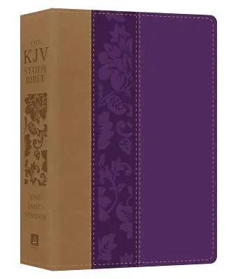 Biblia do studiowania KJV - duży druk [fioletowy floret] - The KJV Study Bible - Large Print [violet Floret]