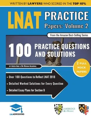 LNAT Practice Papers Volume Two: 2 pełne makiety, 100 pytań w stylu LNAT, szczegółowe rozwiązania, Law National Aptitude Test, Un - LNAT Practice Papers Volume Two: 2 Full Mock Papers, 100 Questions in the style of the LNAT, Detailed Worked Solutions, Law National Aptitude Test, Un