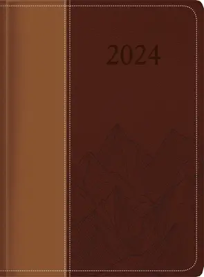 The Treasure of Wisdom - 2024 Executive Agenda - Two-Toned Brown: Kalendarz i terminarz o tematyce wykonawczej z inspirującym cytatem lub Biblią - The Treasure of Wisdom - 2024 Executive Agenda - Two-Toned Brown: An Executive Themed Daily Journal and Appointment Book with an Inspirational Quotati