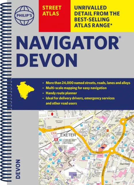 Atlas ulic Philip's Navigator Devon - Philip's Navigator Street Atlas Devon