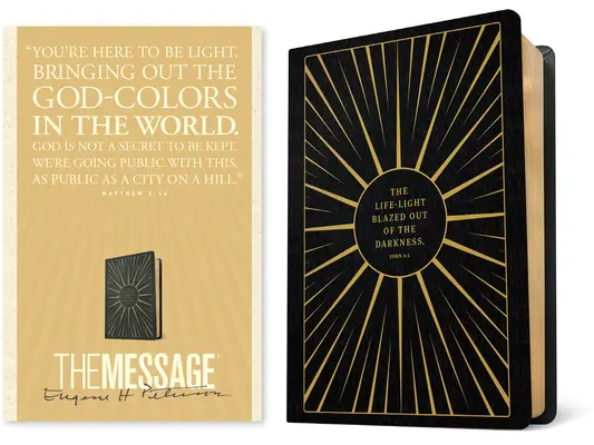 The Message Anniversary Edition (skórzana oprawa, Life-Light Black) - The Message Anniversary Edition (Leather-Look, Life-Light Black)