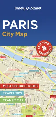 Lonely Planet Paryż mapa miasta 2 - Lonely Planet Paris City Map 2