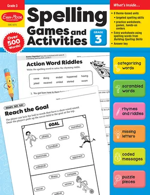 Gry i ćwiczenia ortograficzne, klasa 3, materiały dla nauczyciela - Spelling Games and Activities, Grade 3 Teacher Resource