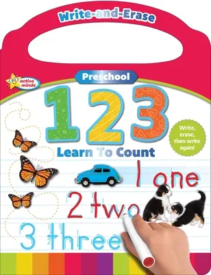 Active Minds Write-And-Erase Preschool 123: Naucz się liczyć - Active Minds Write-And-Erase Preschool 123: Learn to Count