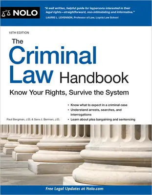 Podręcznik prawa karnego: Poznaj swoje prawa, przetrwaj w systemie - The Criminal Law Handbook: Know Your Rights, Survive the System