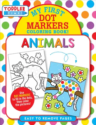 Kolorowanka z naklejkami Zwierzęta - Animals Dot Markers Coloring Book