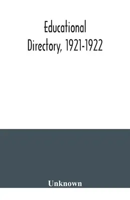 Katalog edukacyjny, 1921-1922 - Educational directory, 1921-1922