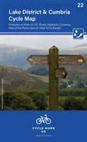 Lake District & Cumbria Cycle Map 22 - Zawiera odcinki trasy C2C, Hadrians Cycleway, Way of the Roses oraz inne trasy NCN. - Lake District & Cumbria Cycle Map 22 - Features sections of the C2C route, Hadrians Cycleway, Way of the Roses plus other NCN routes