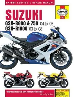 Suzuki Gsx-R600, 750 i 1000, '03-'06 - Suzuki Gsx-R600, 750 & 1000, '03-'06