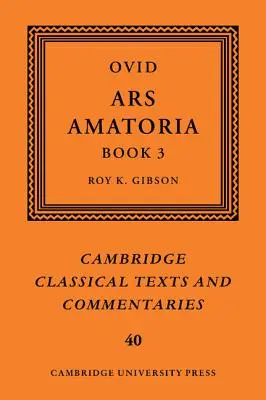 Owidiusz: Ars Amatoria, Księga III - Ovid: Ars Amatoria, Book III